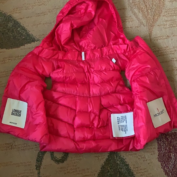 Kids Baby Girl MONCLER pink puffer vest - Picture 4 of 6